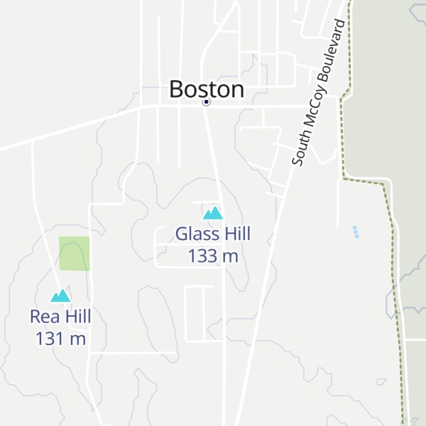 Map of Glass Hill