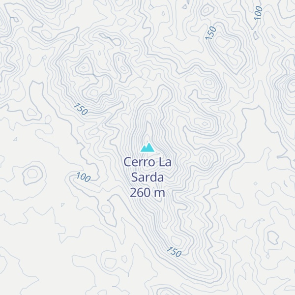 Map of Cerro La Sarda