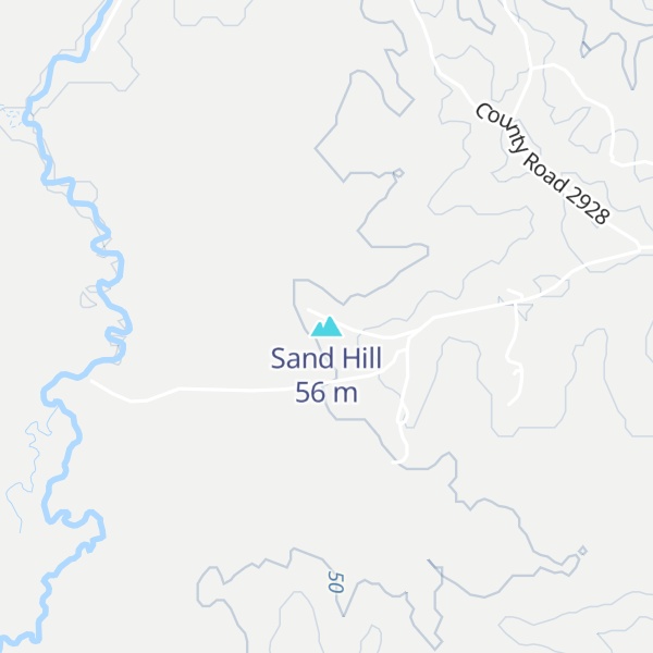 Map of Sand Hill