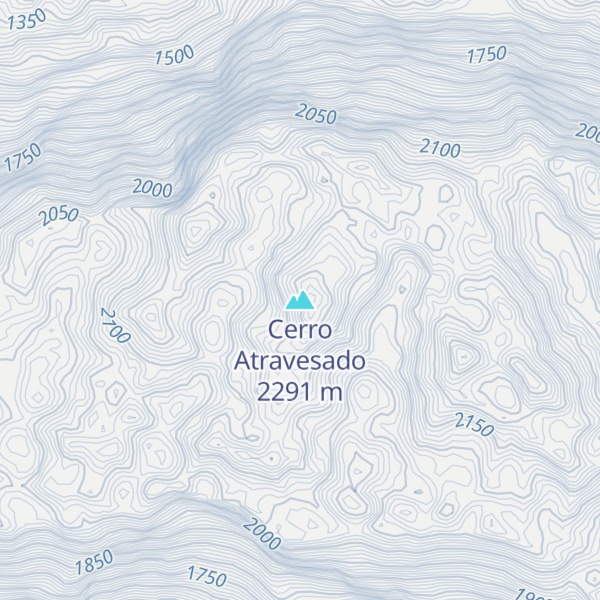 Map of Cerro Atravesado