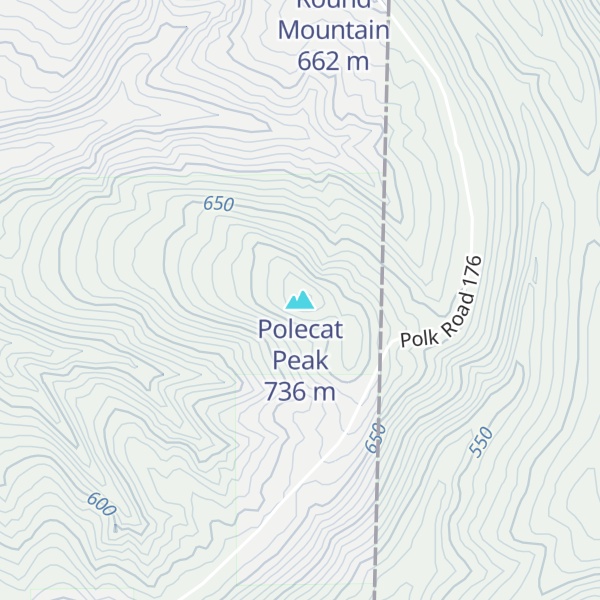 Map of Polecat Peak