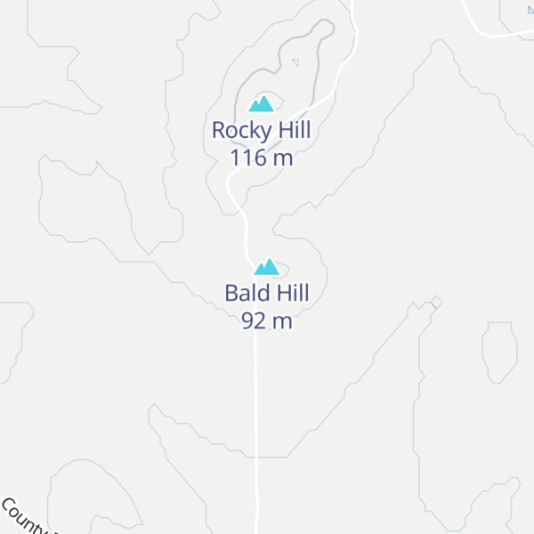 Map of Bald Hill
