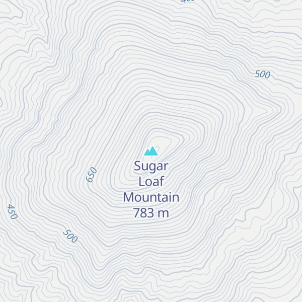 Map of Sugar Loaf Mountain