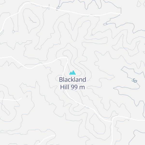 Map of Blackland Hill