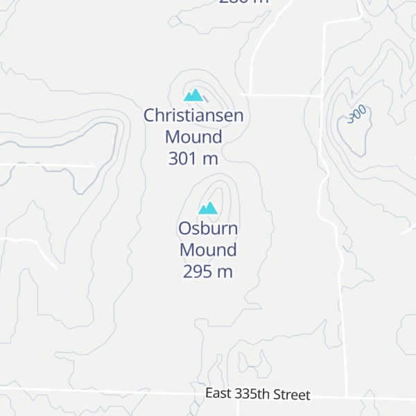 Map of Osburn Mound