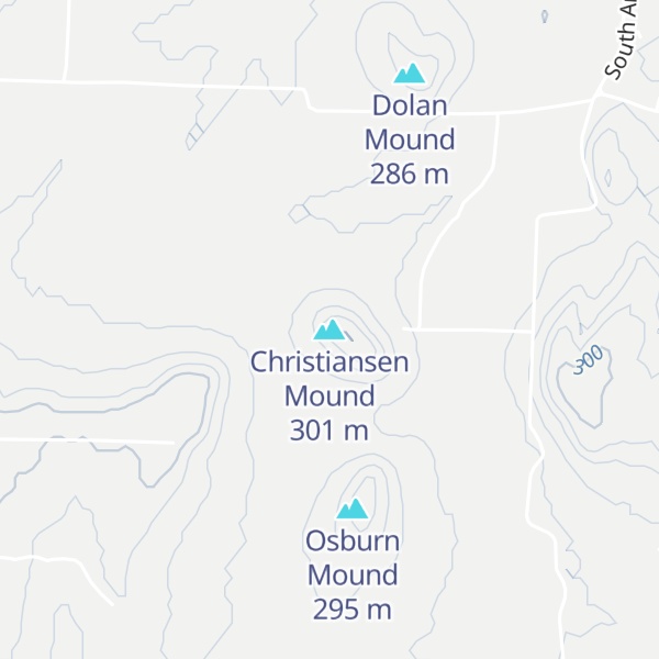 Map of Christiansen Mound