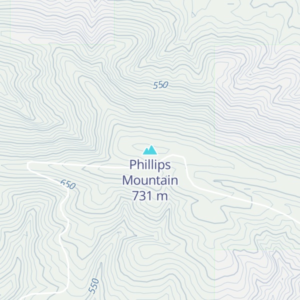 Map of Phillips Mountain