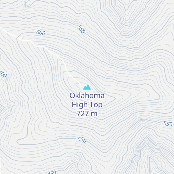 Map of Oklahoma High Top