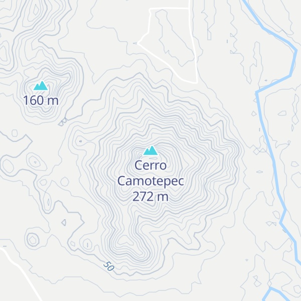 Map of Cerro Camotepec
