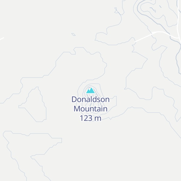 Map of Donaldson Mountain