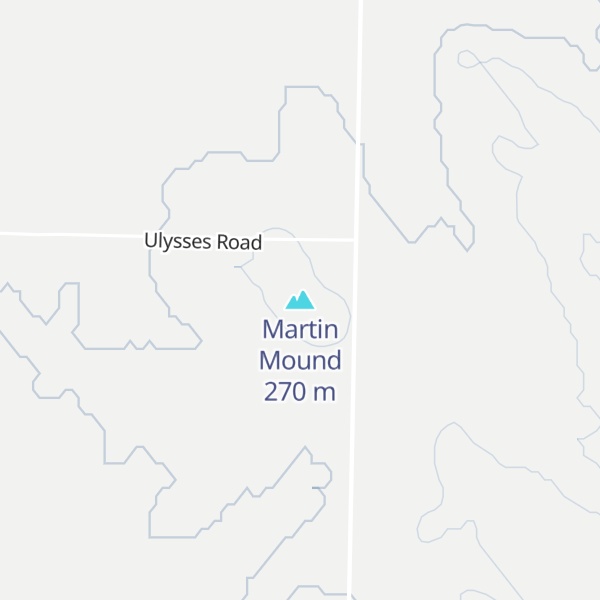 Map of Martin Mound