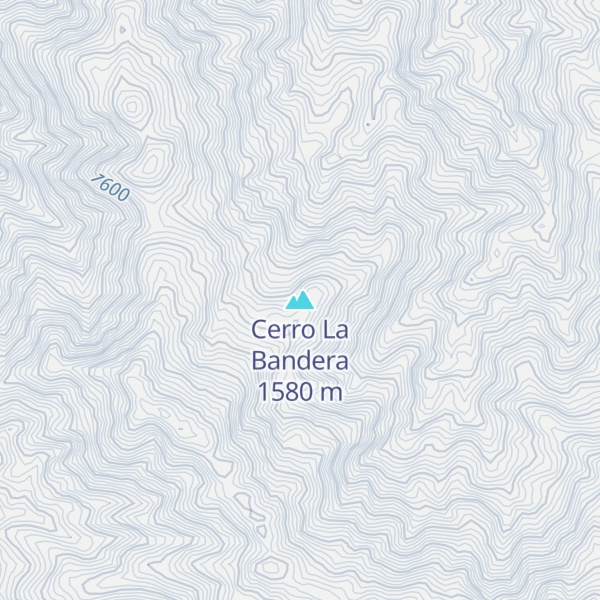 Map of Cerro La Bandera