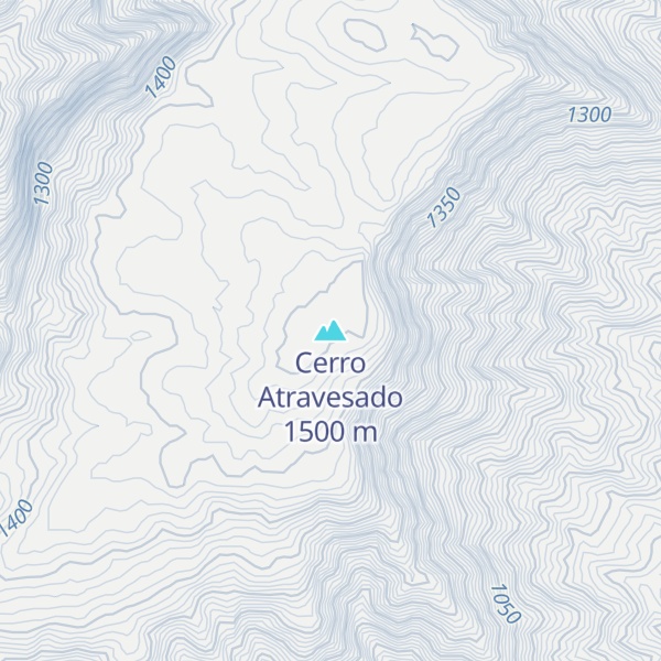 Map of Cerro Atravesado