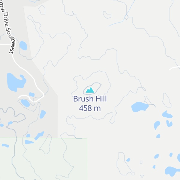Map of Brush Hill