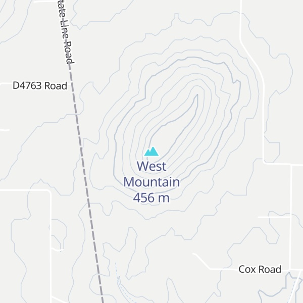 Map of West Mountain