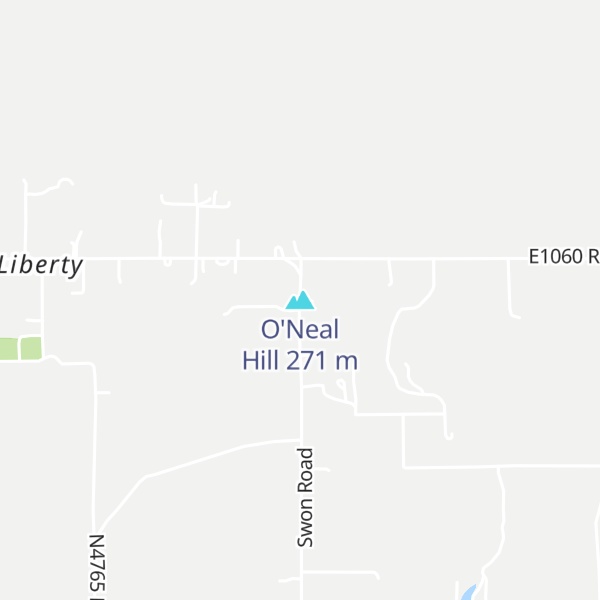 Map of O'Neal Hill