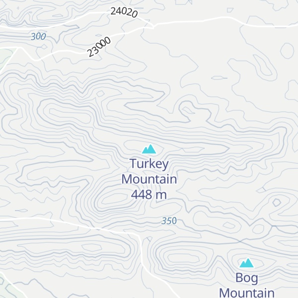 Map of Turkey Mountain