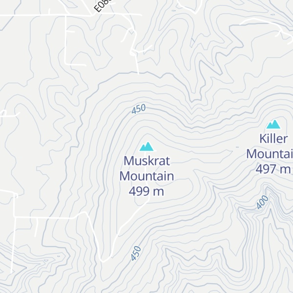 Map of Muskrat Mountain