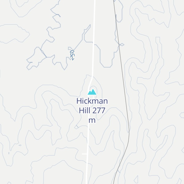 Map of Hickman Hill