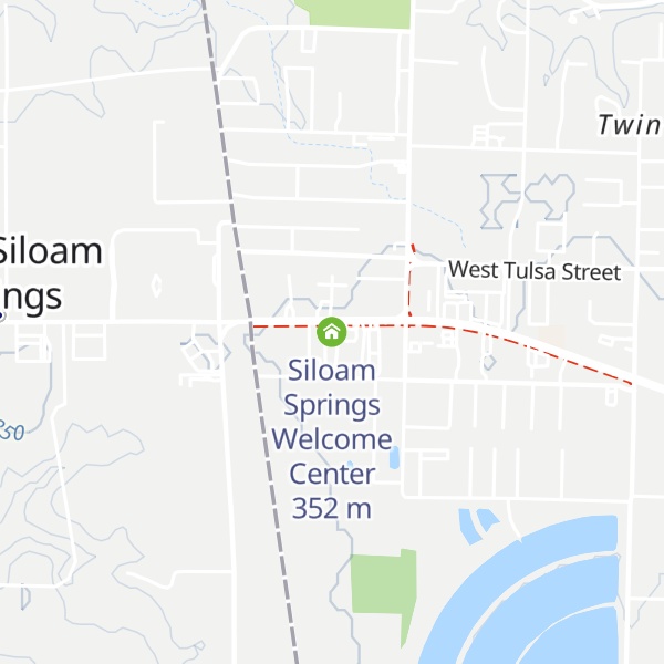 Map of Siloam Springs Welcome Center