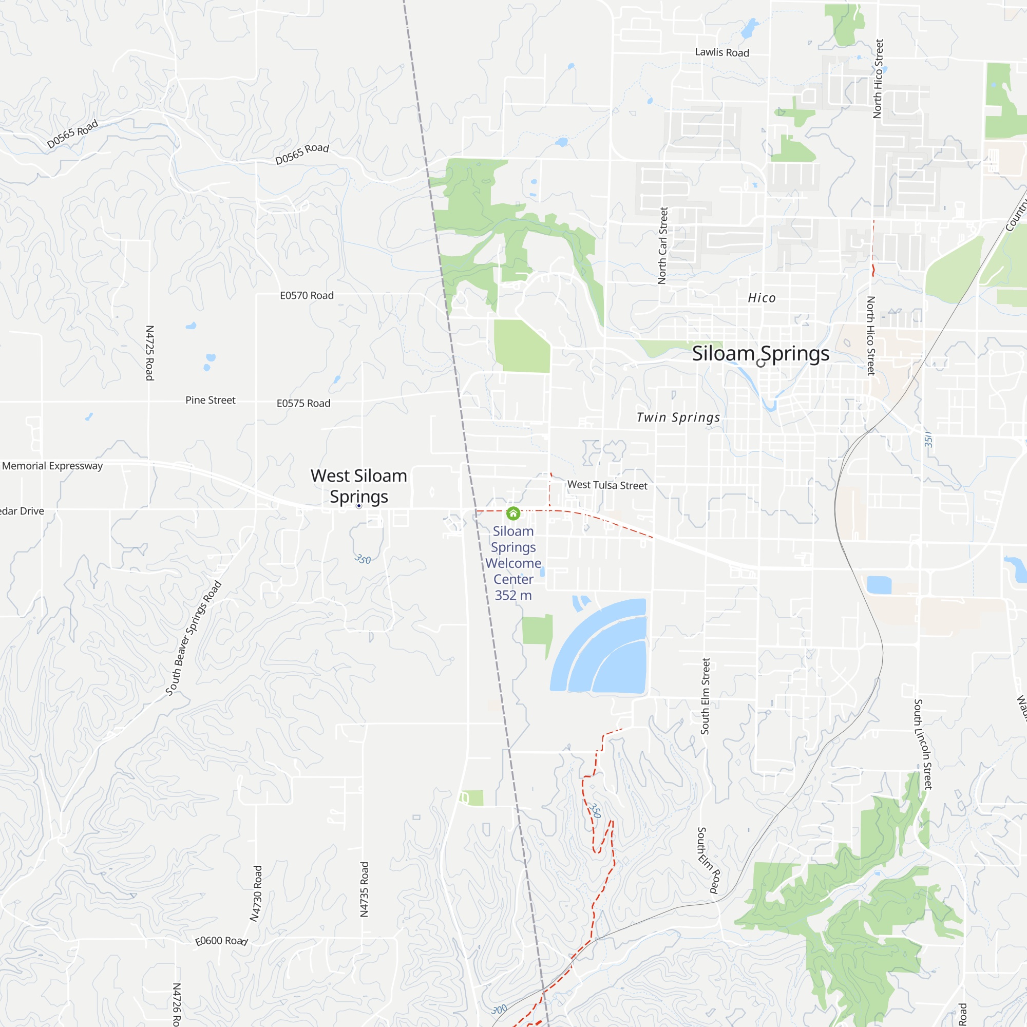 Siloam Springs Welcome Center map