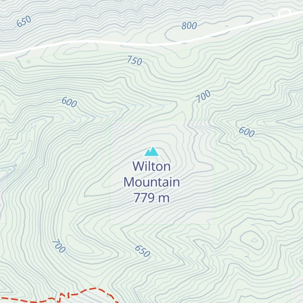 Map of Wilton Mountain