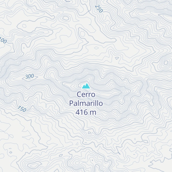 Map of Cerro Palmarillo