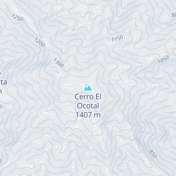 Map of Cerro El Ocotal