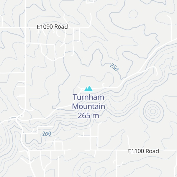 Map of Turnham Mountain
