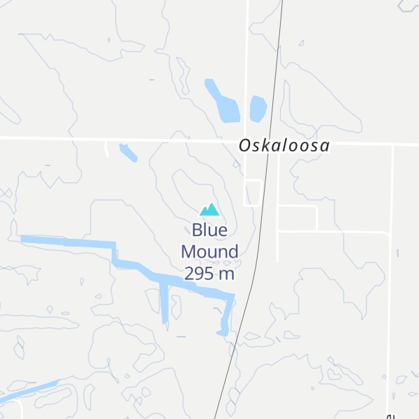 Map of Blue Mound
