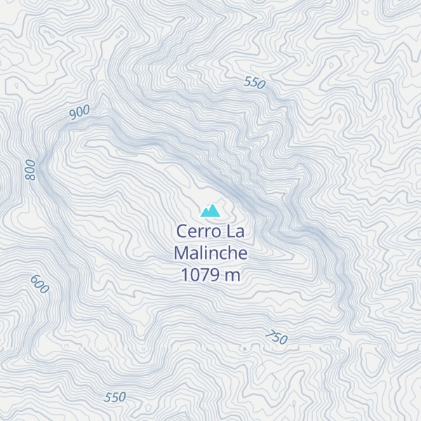 Map of Cerro La Malinche
