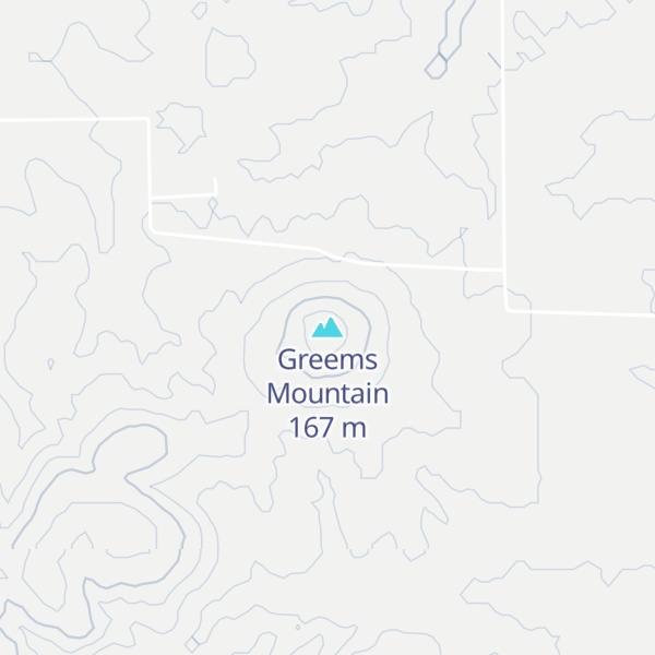 Map of Greems Mountain
