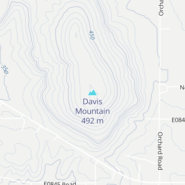 Map of Davis Mountain