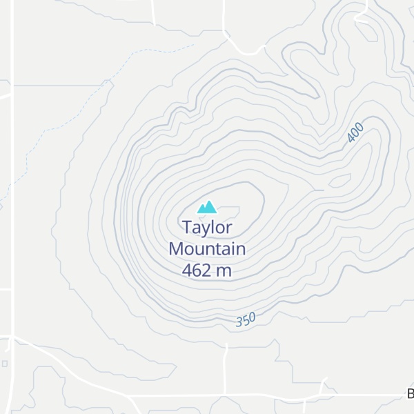 Map of Taylor Mountain