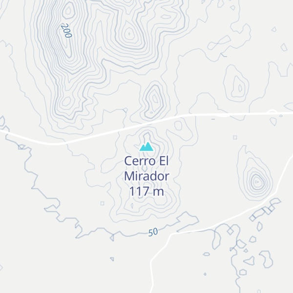 Map of Cerro El Mirador