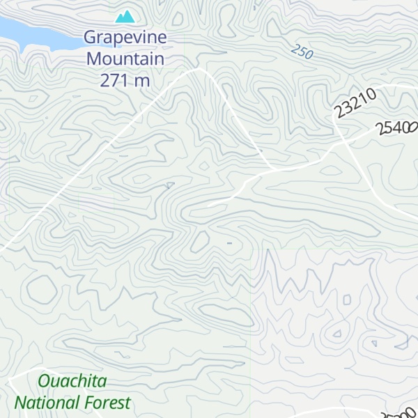 Map of Carnasaw Mountain