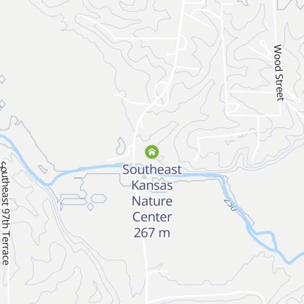 Map of Southeast Kansas Nature Center