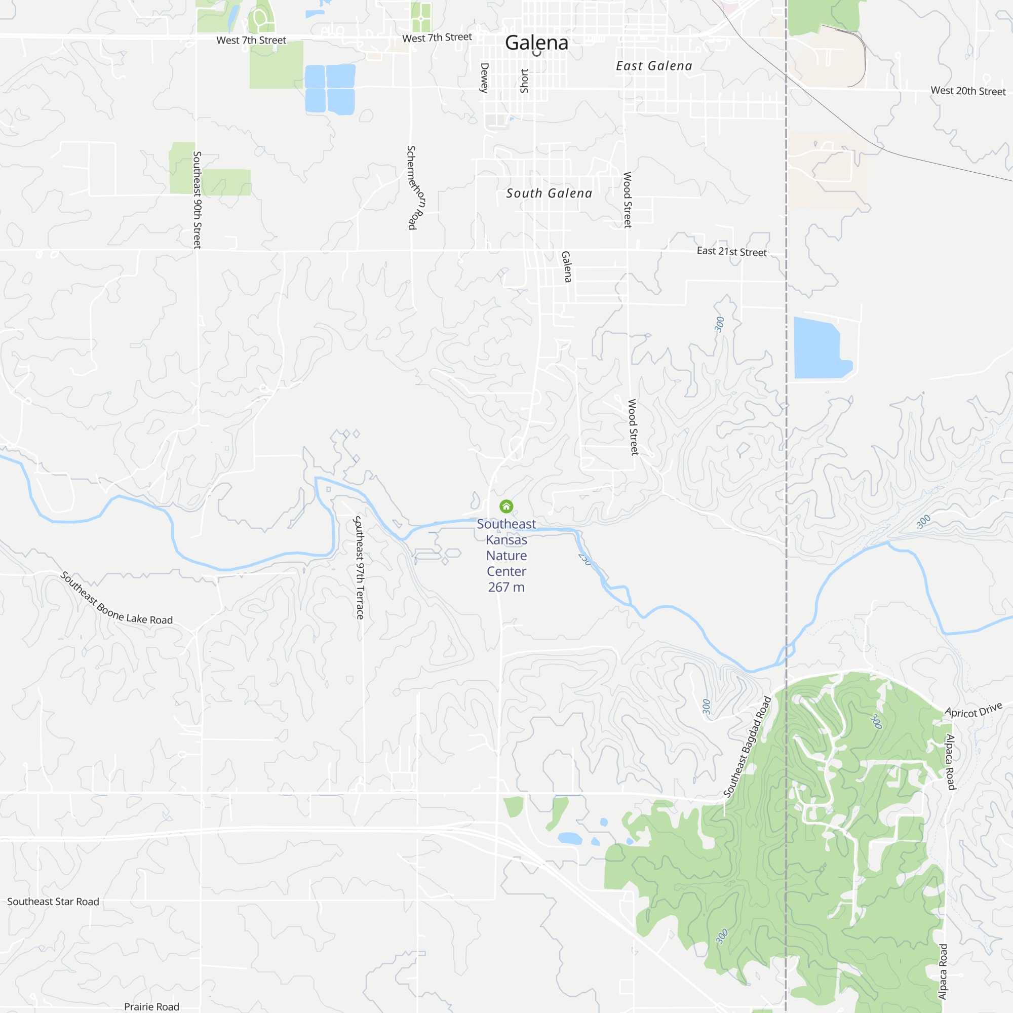 Southeast Kansas Nature Center map