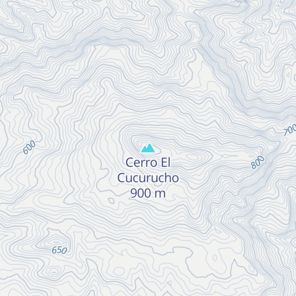 Map of Cerro El Cucurucho