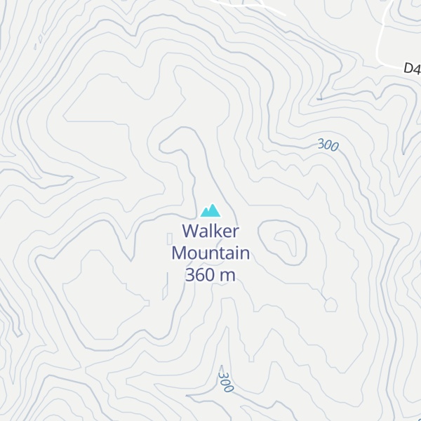 Map of Walker Mountain