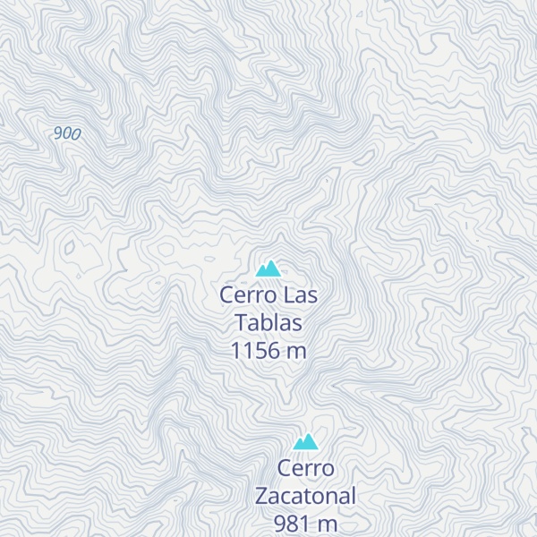 Map of Cerro Las Tablas