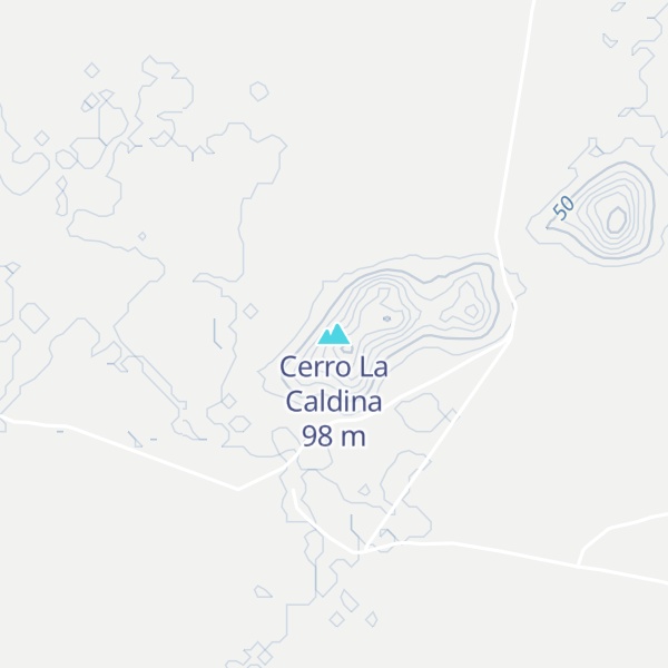 Map of Cerro La Caldina