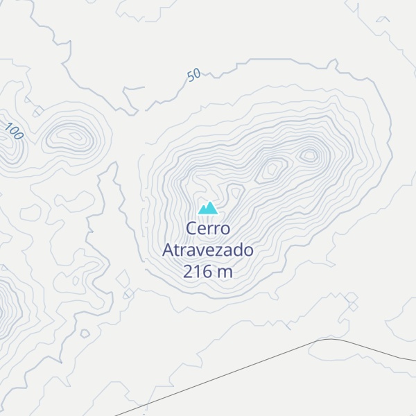 Map of Cerro Atravezado