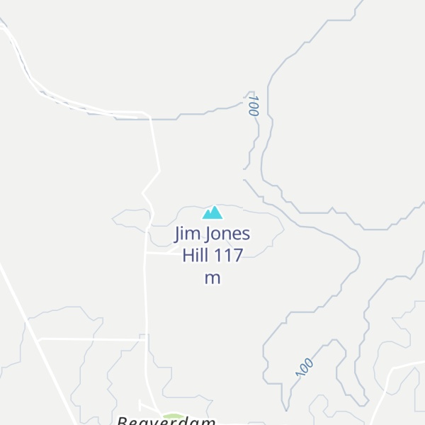 Map of Jim Jones Hill