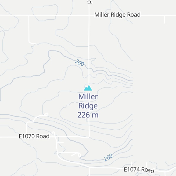 Map of Miller Ridge