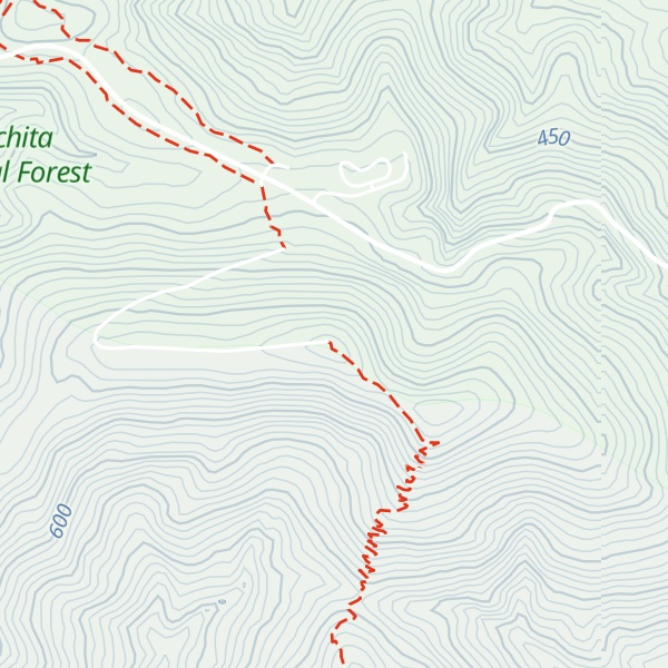 Map of Winding Stair Mountain