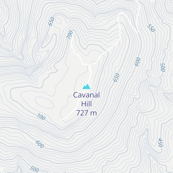 Map of Cavanal Hill