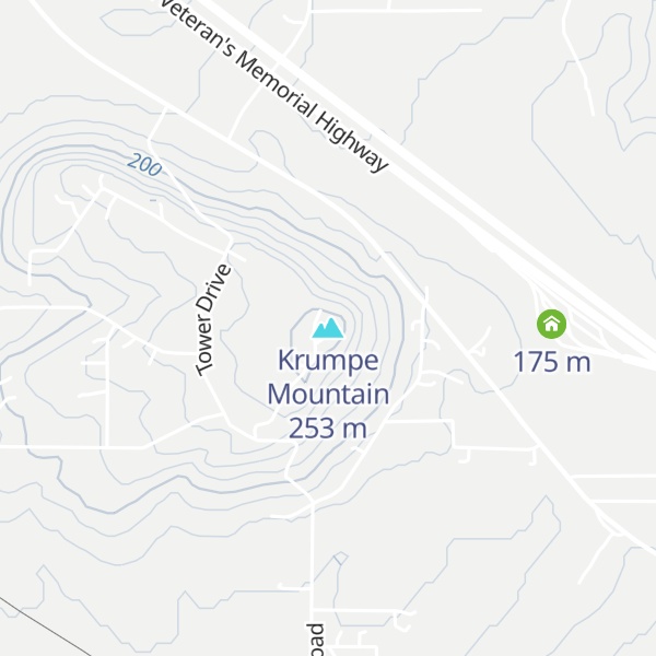 Map of Krumpe Mountain