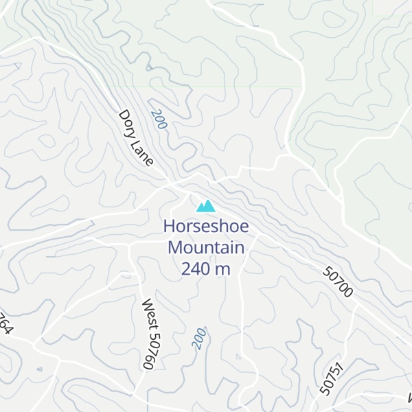 Map of Horseshoe Mountain