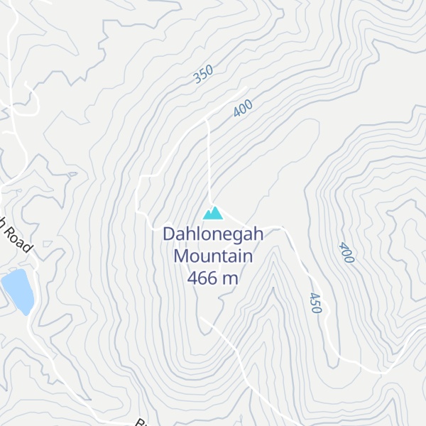Map of Dahlonegah Mountain